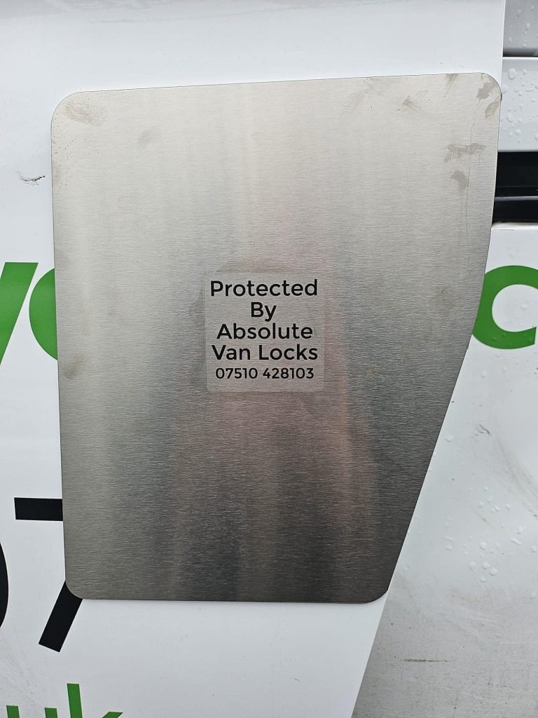 van security plate and locks fitted in wakefield